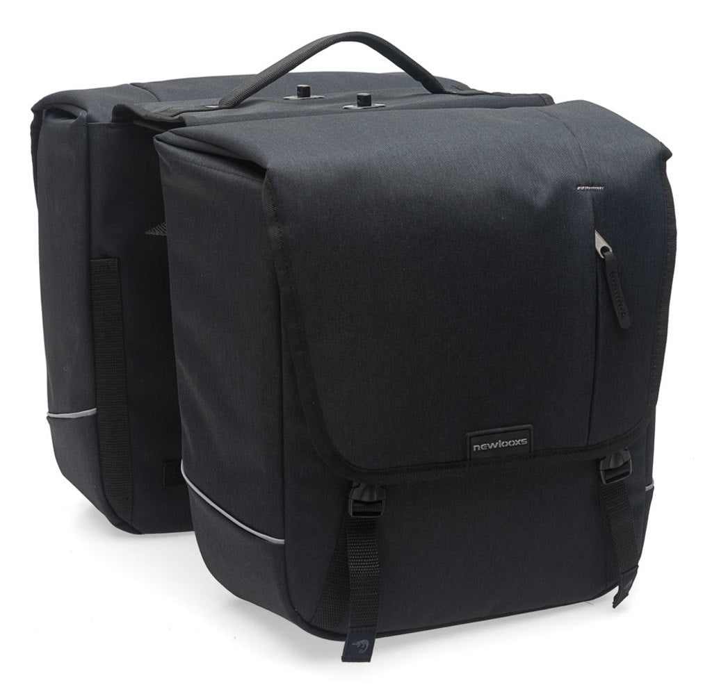 Dubbele-Fietstas-New-Looxs-Nova-Afneembaar-Black-32-Liter Dubbele-Fietstas-New-Looxs-Nova-Afneembaar-Black-32-Liter